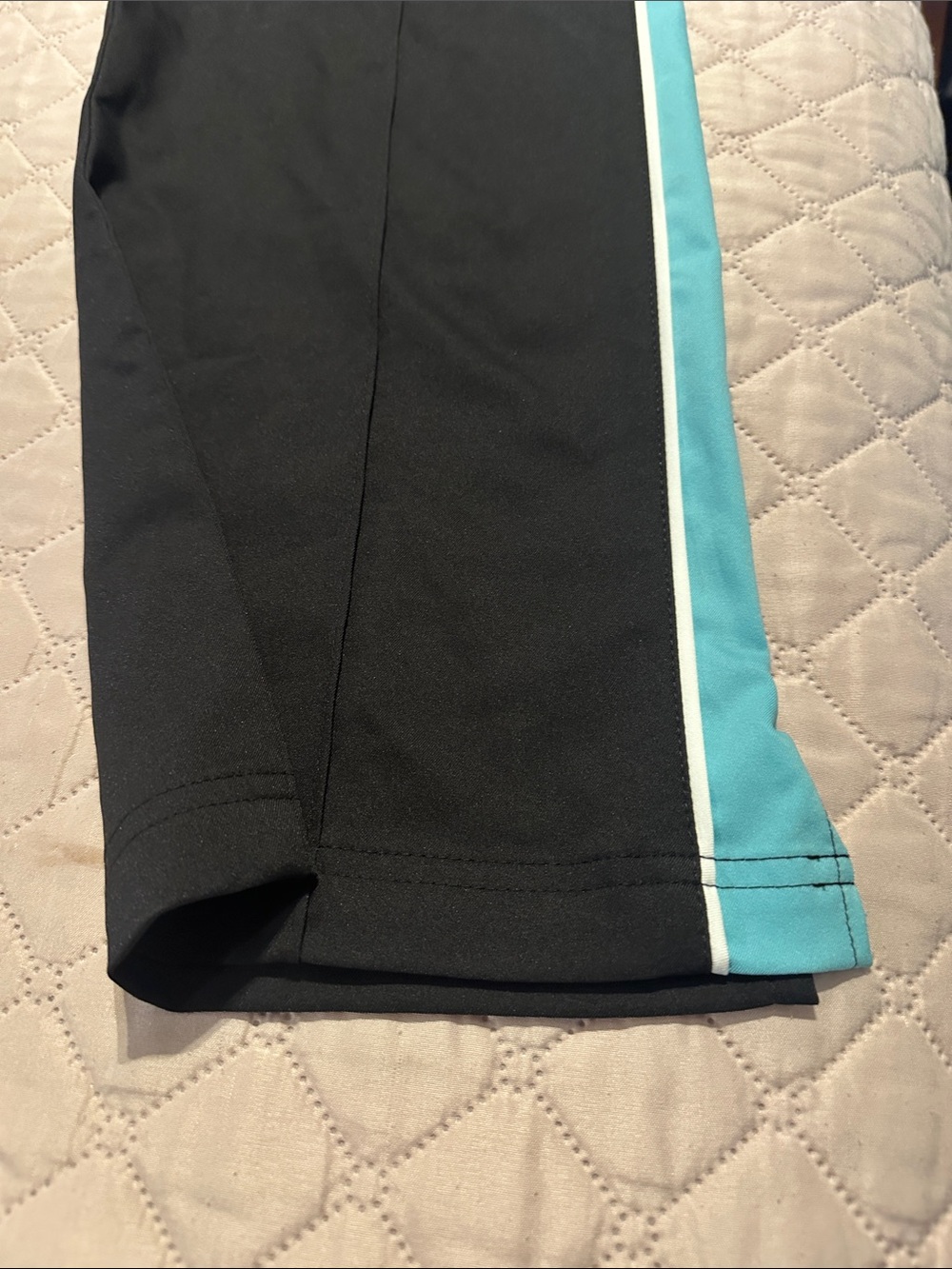 made for life Black Track Pants with Teal Side Stripe - Picture 3 of 7